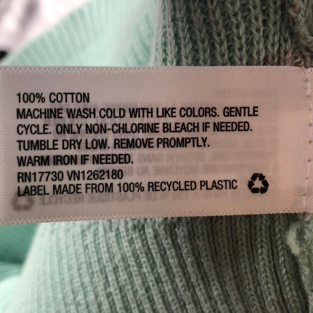 🌞 NWT Mossimo mint green gray striped sweater - Picture 5 of 5